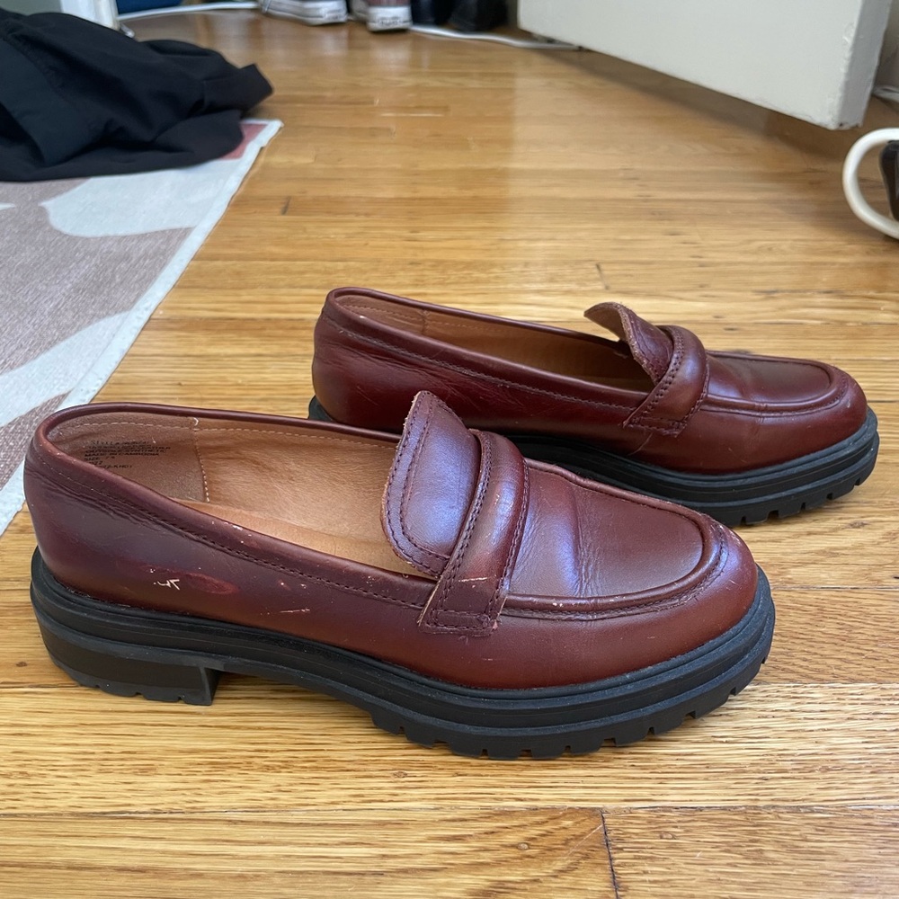 Madewell Brown Leather Loafers
